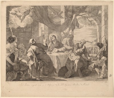 La cena en Emaús de José del Castillo, after Mateo Cerezo the younger