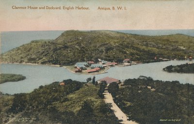 ‘Clarence House y astillero, Puerto Inglés. Antigua, B.W.I.’ de Jose Anjo