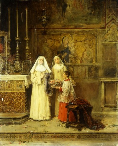 Celebrando Santa Maria della Rosa de Jose Benlliure y Gil