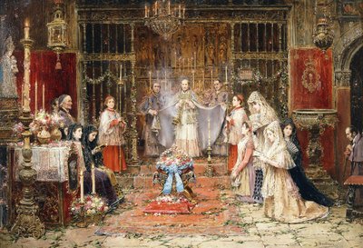 Celebrando Santa María della Rosa de Jose Benlliure y Gil