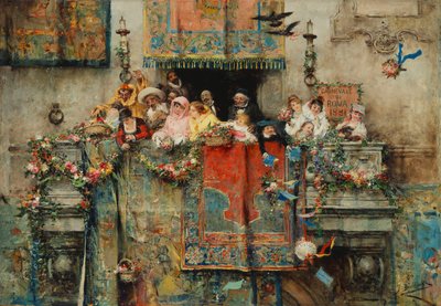 El Carnaval en Roma de Jose Benlliure y Gil