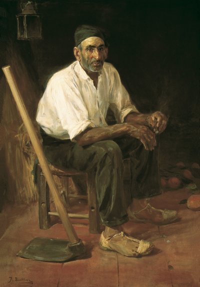 Tío Andreu de Rocafort (óleo sobre lienzo) de Jose Benlliure y Gil