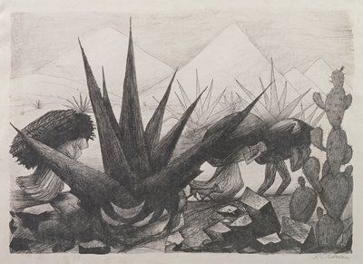 Los indios y las plantas de Magney de José Clemente Orozco