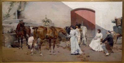 J. Cusachs y Cusachs, Cambio de caballos de Jose Cusachs y Cusachs