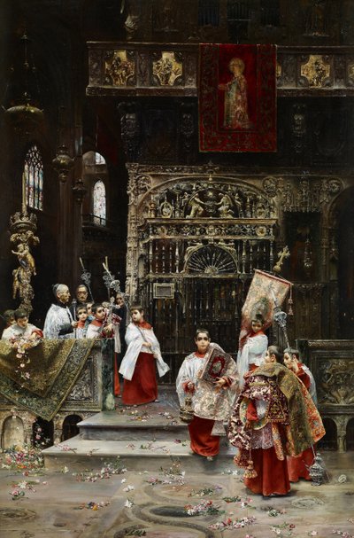 Choir Boys - Gallegos y Arnosa, Jose (1859-1917) - ca. 1886-1890 - Oil on canvas - 91,4x62,2 - Museo Carmen Thyssen, Malaga de Jose Gallegos Arnosa