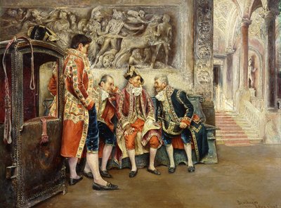 Esperando a su eminencia, 1902 de Jose Gallegos Arnosa