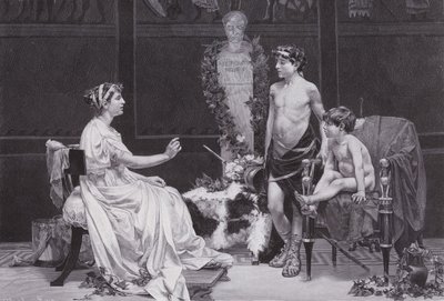 Cornelia, madre de los Gracos de Jose Garnelo y Alda