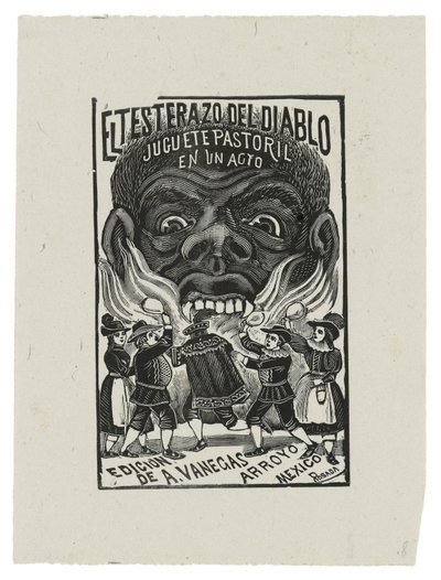 El testarazo del diablo, c.1900, impreso en 1942 de José Guadalupe Posada