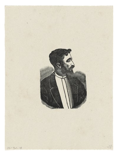 Retrato, c.1888-1913, impreso en 1942 de José Guadalupe Posada