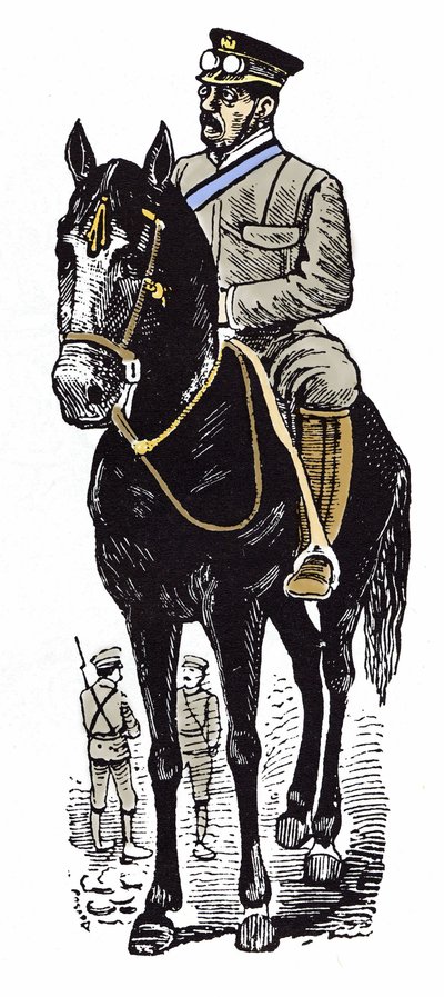 La Revolución Mexicana (1910-1920): retrato de Victoriano Huerta (1854-1916). Xilografía de José Guadalupe Posada (1852-1913) de José Guadalupe Posada