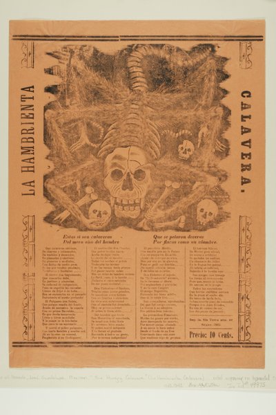 Die verhungernde Calavera de José Guadalupe Posada