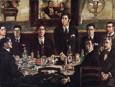 La reunión en el Café de Pombo de Jose Gutierrez Solana