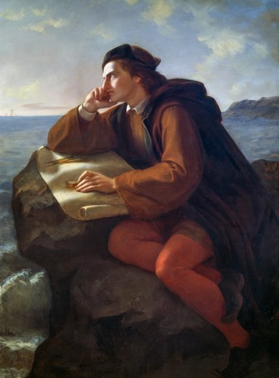 Inspiración de Cristóbal Colón de José María Obregón