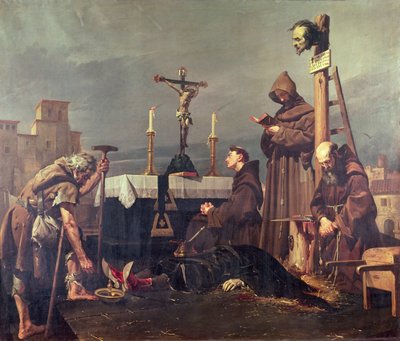 Decapitación de Don Álvaro de Luna (óleo sobre lienzo) de Jose Maria Rodriguez de Losada