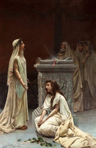 Académico arte : The Vestals par Rico Cejudo, Jose (1864-1943) de Jose Rico y Cejudo