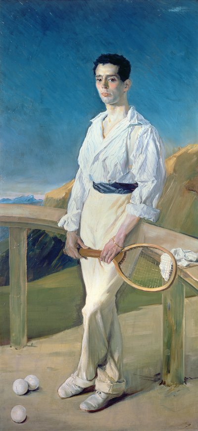 El jugador de tenis (al óleo) de Jose Villegas Cordero