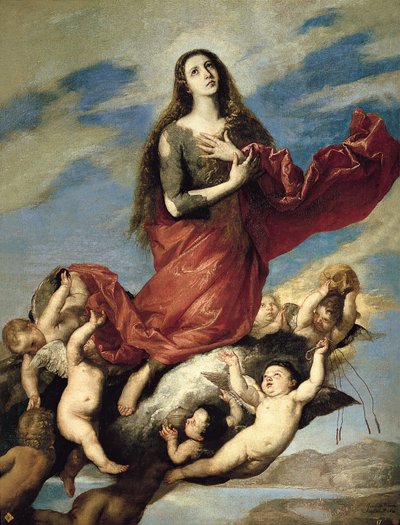 María Magdalena llevada al cielo de Jose de Ribera