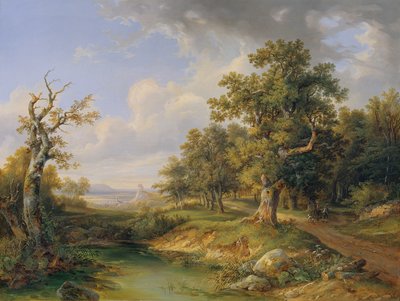 Zona forestal cerca de Mödling de Josef Altenkopf