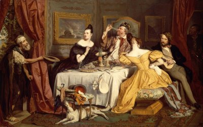 El rico derrochador de Josef Danhauser