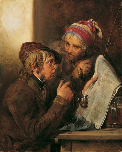 Los lectores de periódicos de Josef Danhauser
