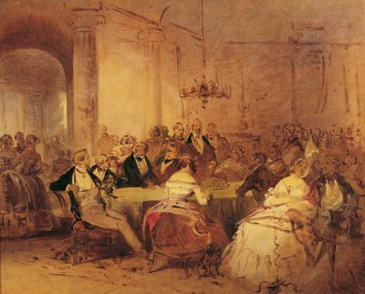 escena de la sociedad de Josef Danhauser