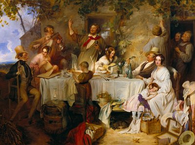 vino, mujer y canto de Josef Danhauser