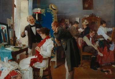En el vestidor, finales del siglo XIX de Josef Douba