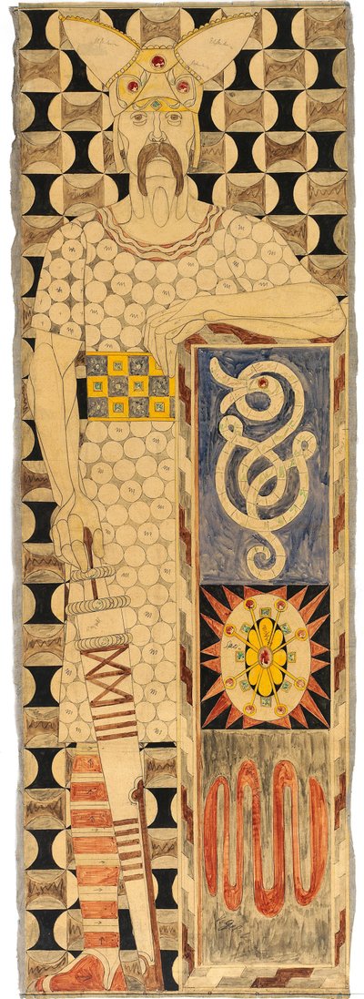 Diseño de friso para la Feria Mundial de St. Louis 1904, 1904 de Josef Engelhart