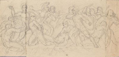 Escena de lucha clásica de Josef Gisela