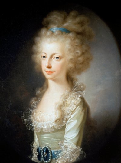 Retrato de la Archiduquesa María Clementina de Austria 1777-1801, 1796 de Josef Hickel