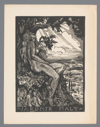 Ex libris de Jaromír Malý de Josef Hodek
