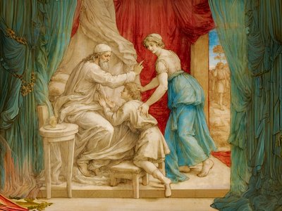 A1_Génesis_31-Isaac bendice a Jacob de Josef Johann Michel