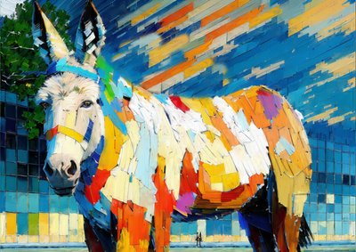 Animales: Asno 1 de Josef Johann Michel
