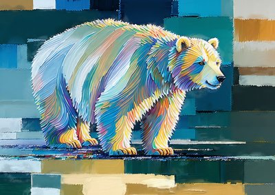 Animales: Oso de Hielo 2 de Josef Johann Michel