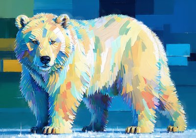 Animales: Oso de Hielo 3 de Josef Johann Michel