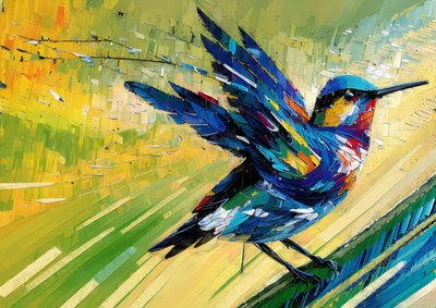 Animales: colibrí 3 de Josef Johann Michel