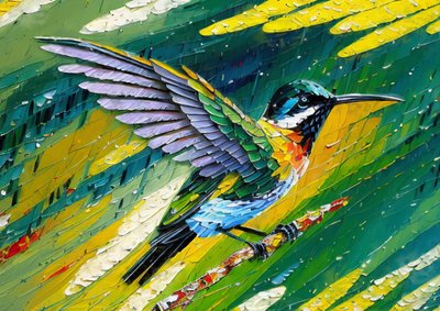 Animales: colibrí 4 de Josef Johann Michel