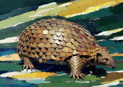 Animales: pangolín 1 de Josef Johann Michel