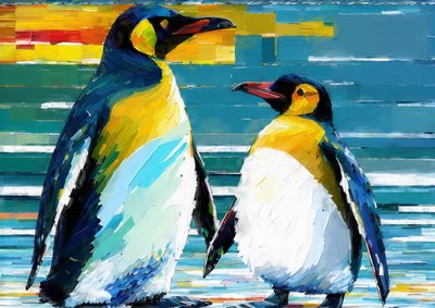 Animales: pingüino 4 de Josef Johann Michel