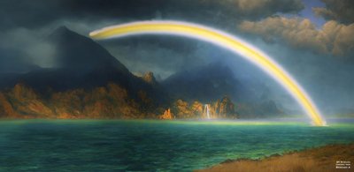 JJM recrea a Bierstadt-A: Arco iris sobre Jenny Lake de Josef Johann Michel
