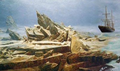 JJM recrea Friedrich-C-D: El mar Ártico (antes de la catástrofe) de Josef Johann Michel