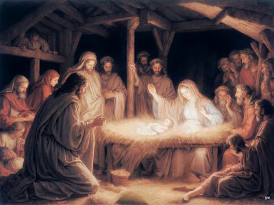 Jesús_en el pesebre_01 de Josef Johann Michel