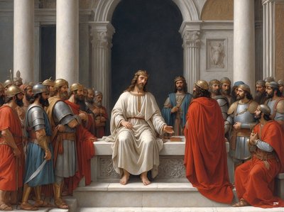 Jesús_enseña en el templo _02 de Josef Johann Michel