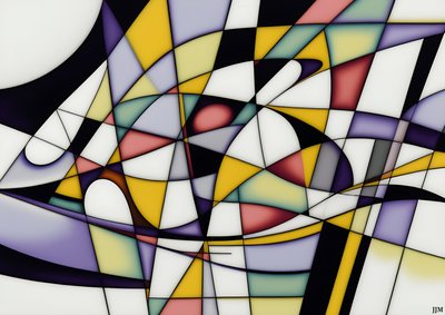 abstracto: sobre los columpios blancos 4 de Josef Johann Michel