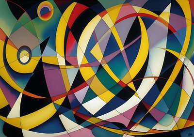 resumen: silver-yellow_curve 7 de Josef Johann Michel