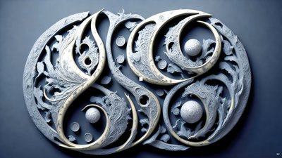 encáustica Feng Shui concepto de YIN Y YANG _03 de Josef Johann Michel
