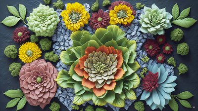 mandala: Kalanchoe elements_01 de Josef Johann Michel