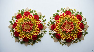 mandala: rosa-flor elementos_01 de Josef Johann Michel
