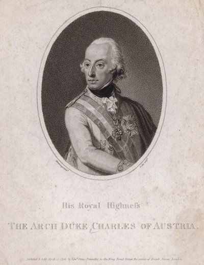 Archiduque Carlos, Duque de Teschen, soldado austriaco de Josef Kreutzinger