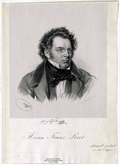 Franz Schubert Litho de Josef Kriehuber
